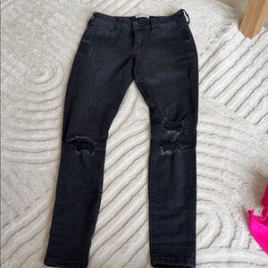 Edgy Black Distressed Skinny Jeans for Women